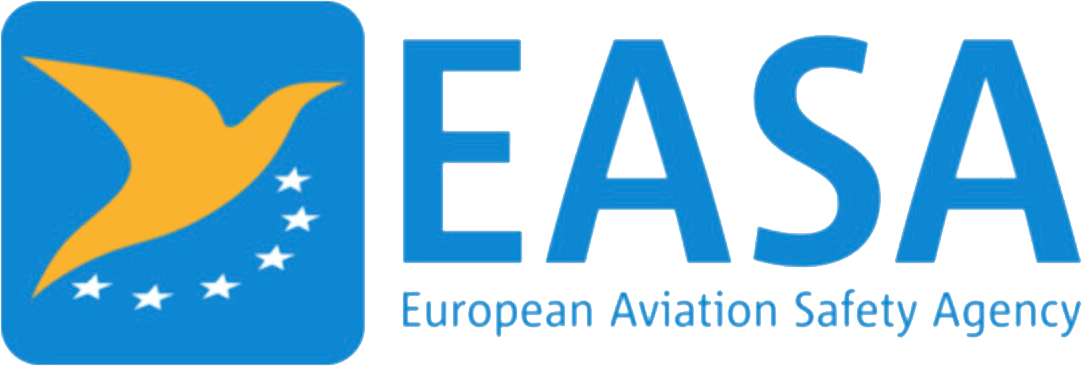 EASA logo featuring a stylized yellow bird and stars, representing the European Aviation Safety Agency's commitment to aviation safety in Europe.