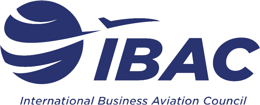 IBAC logo representing the International Business Aviation Council, emphasizing global collaboration in business aviation standards and regulation.